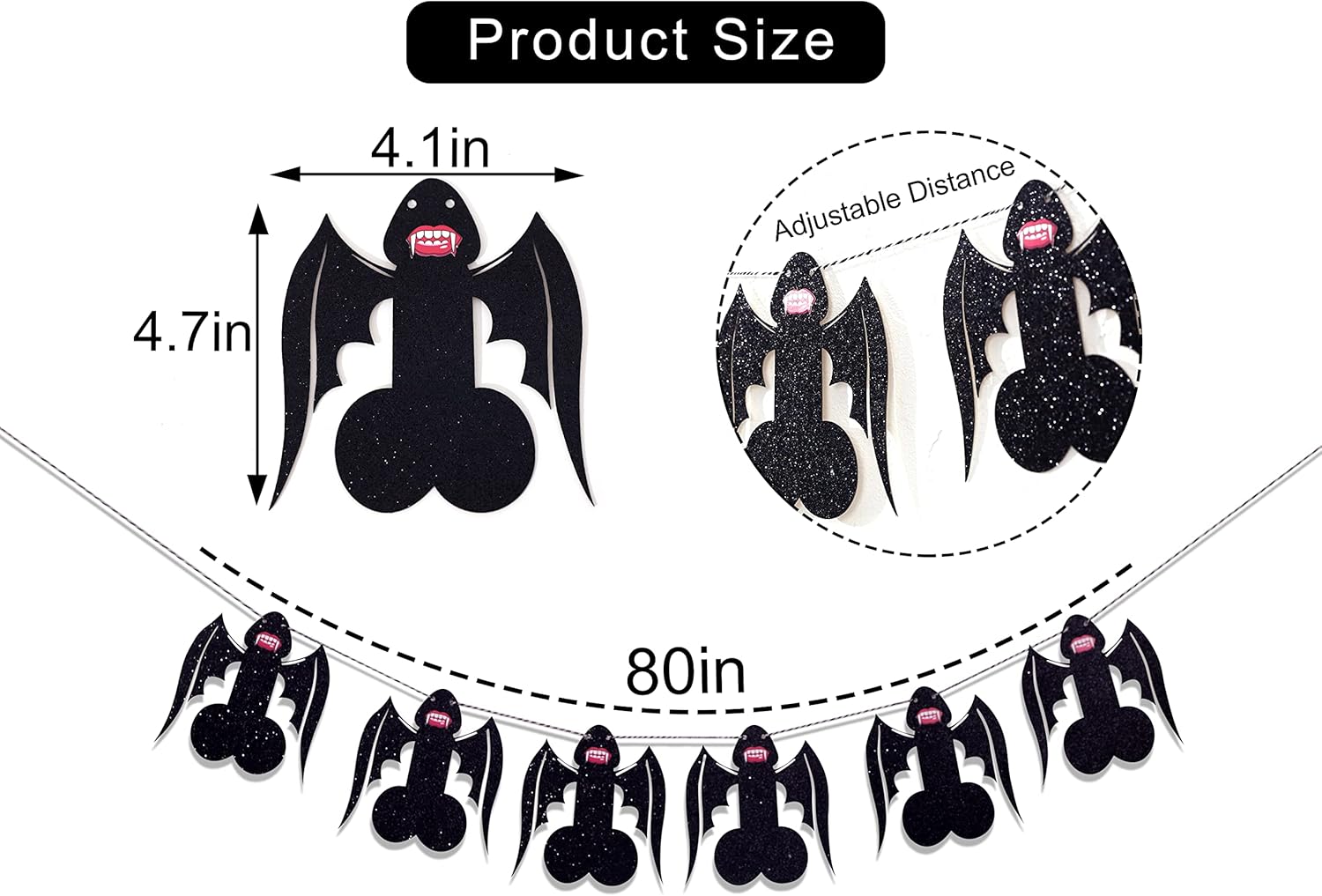 Halloween Vampire Bachelorette Party Banners with Wings and Fangs