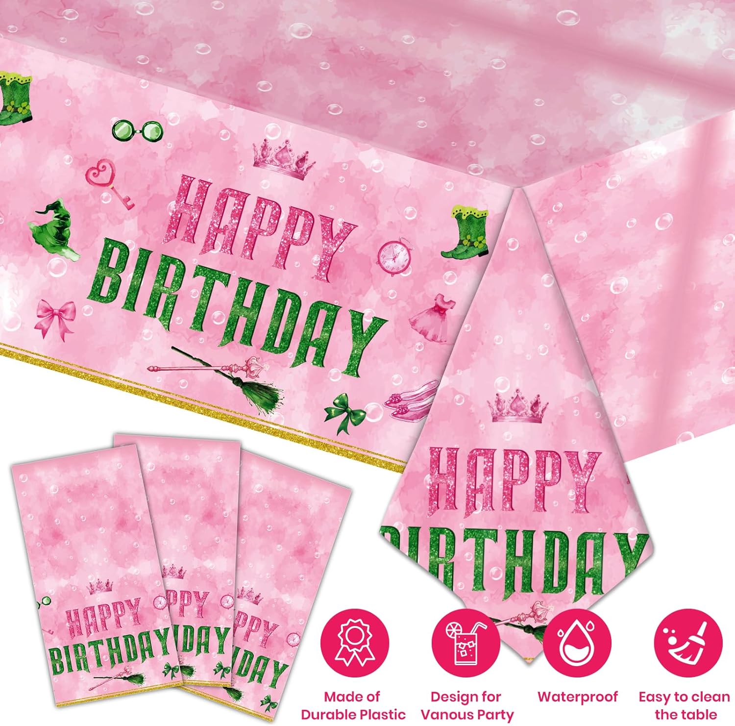122Pcs Wicked Party Decorations Set