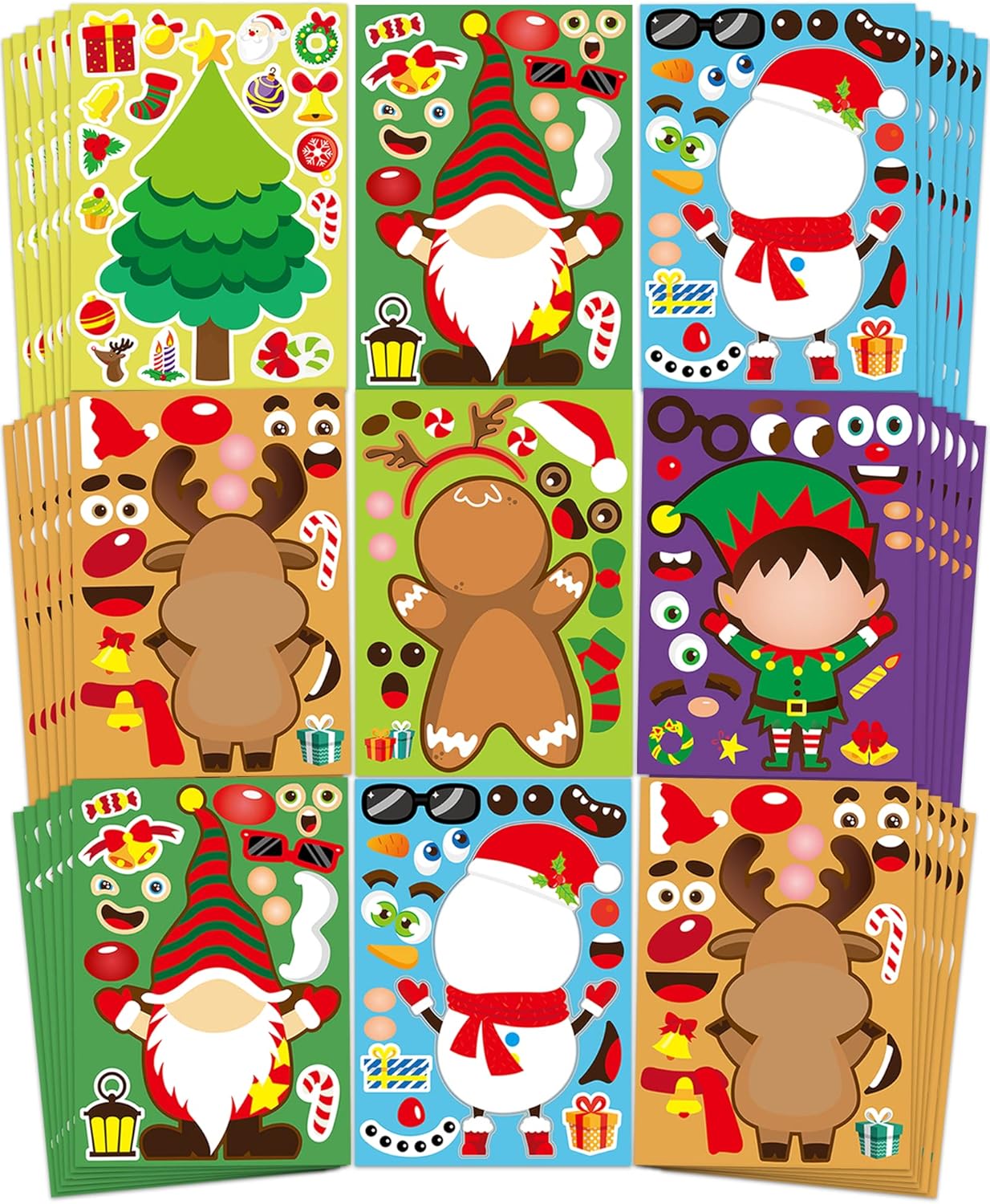 42 Sheets Christmas Stickers for Kids DIY Crafts
