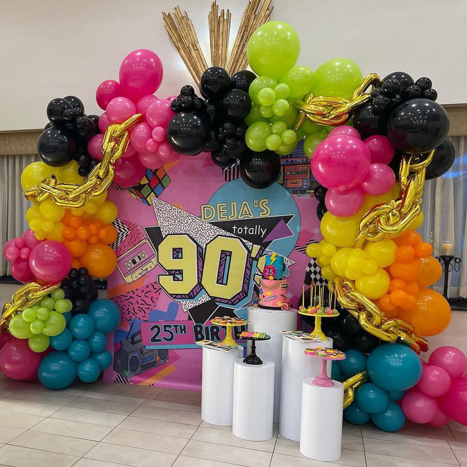 80s 90s Disco Party Decorations 149Pcs Balloon Kit