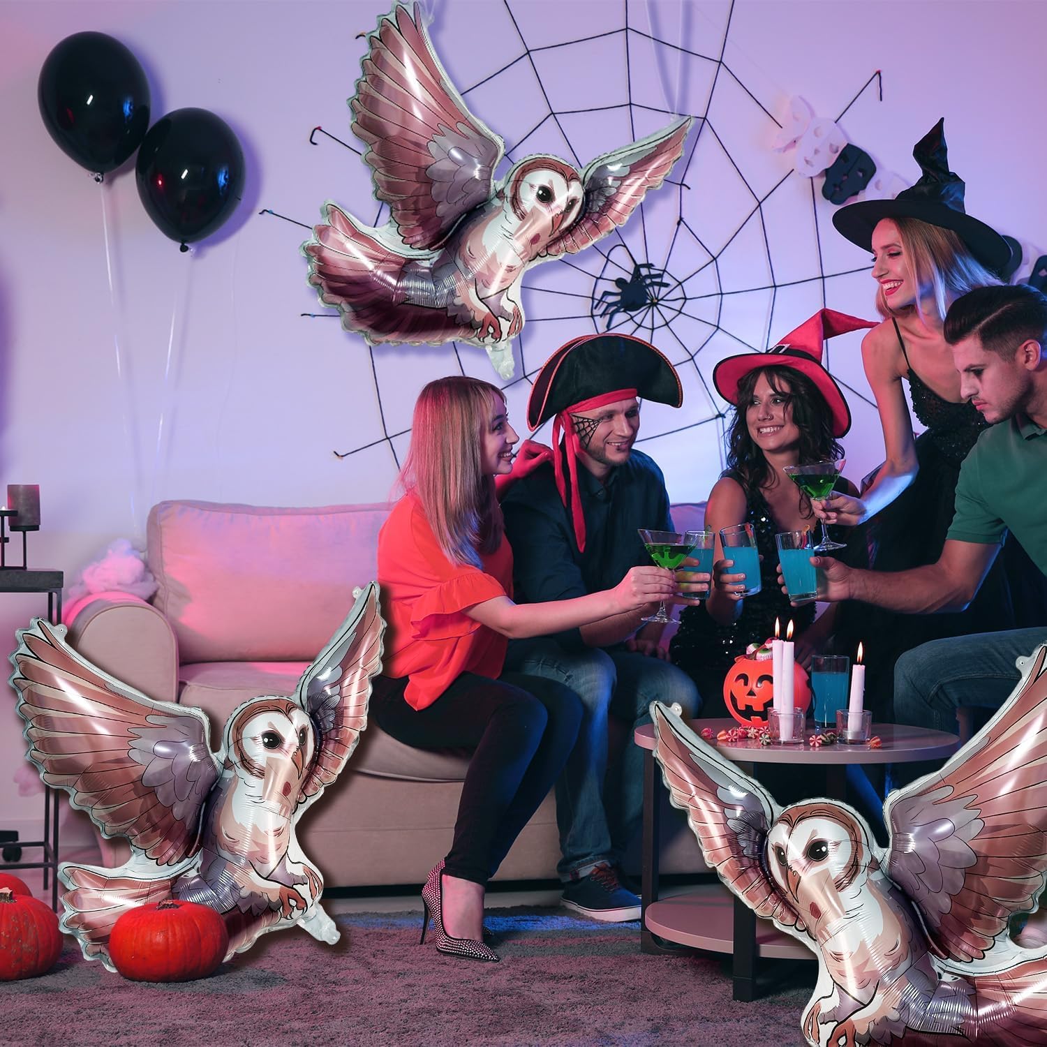 FZR Legend 1 Pack Magical Wizard Owl Balloons