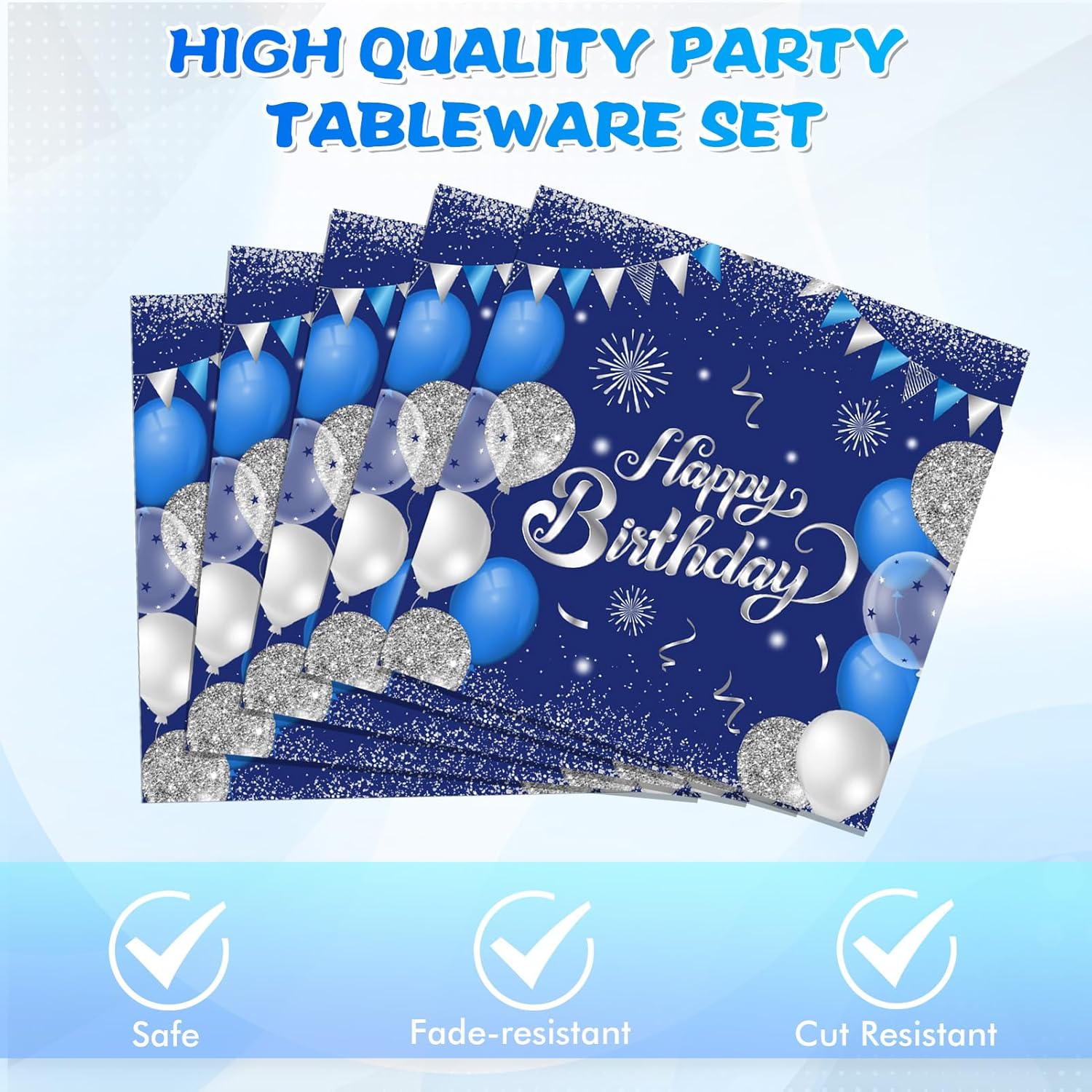 16th Birthday Decorations Plates Set for Boys and Girls