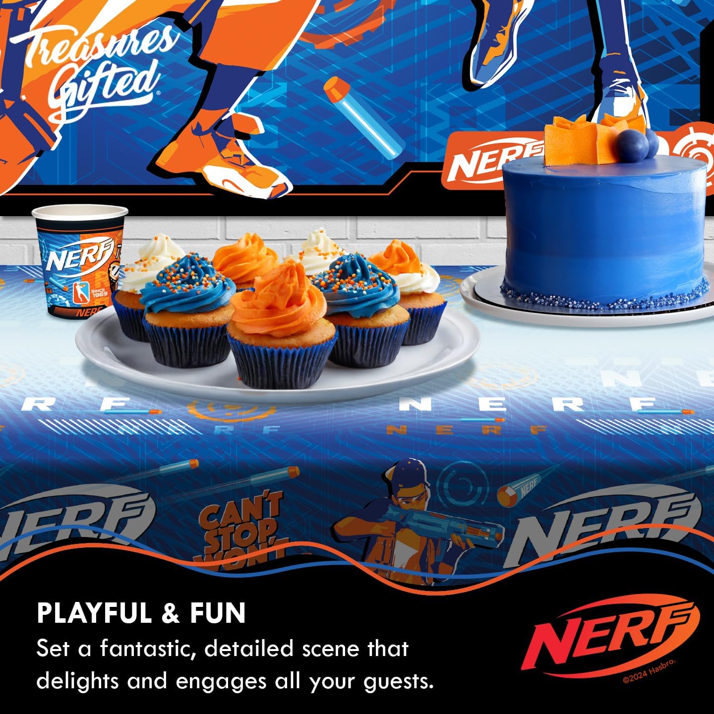 Treasures Gifted Nerf Tablecloths 54x108 In Pack of 3