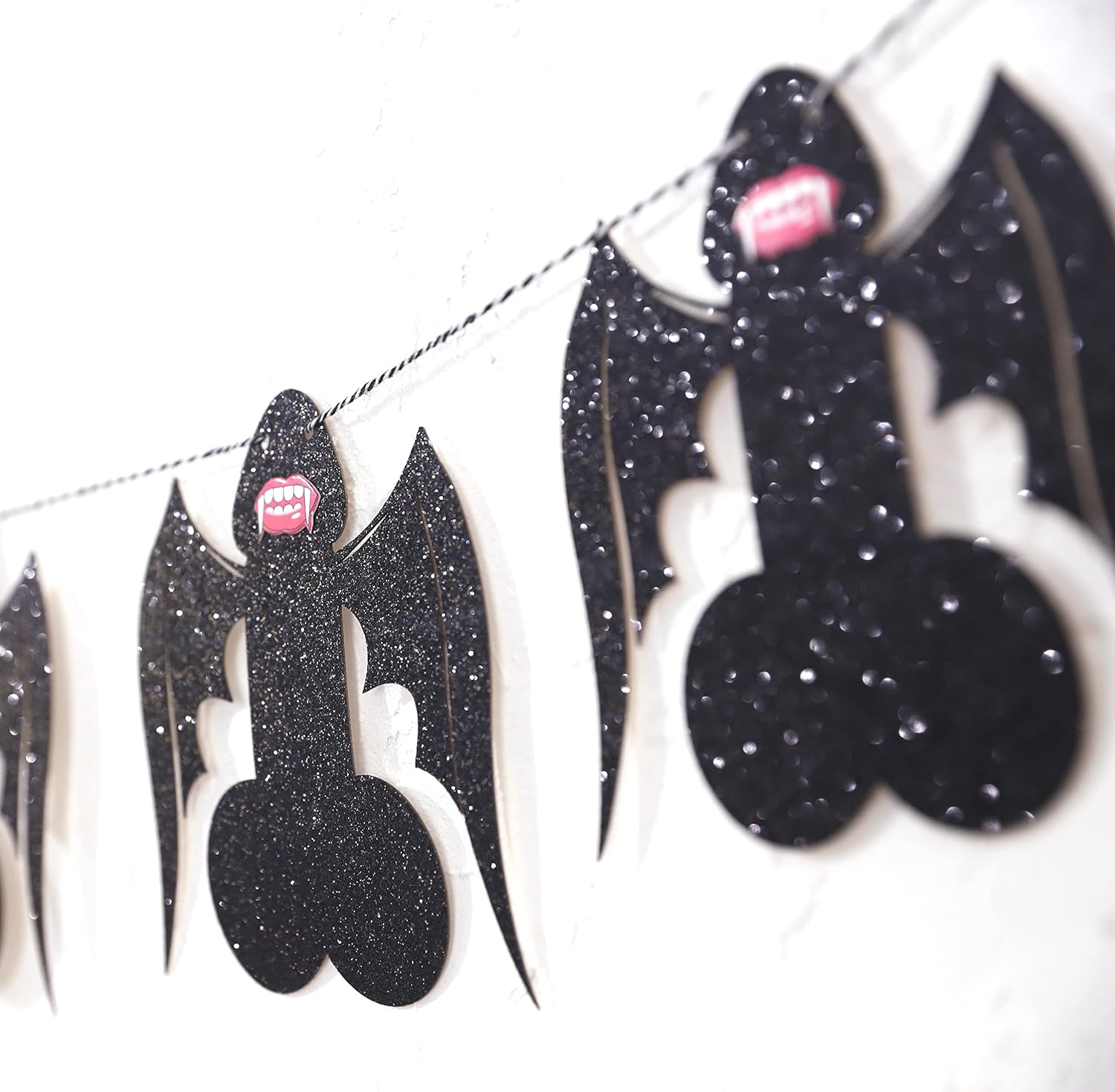Halloween Vampire Bachelorette Party Banners with Wings and Fangs