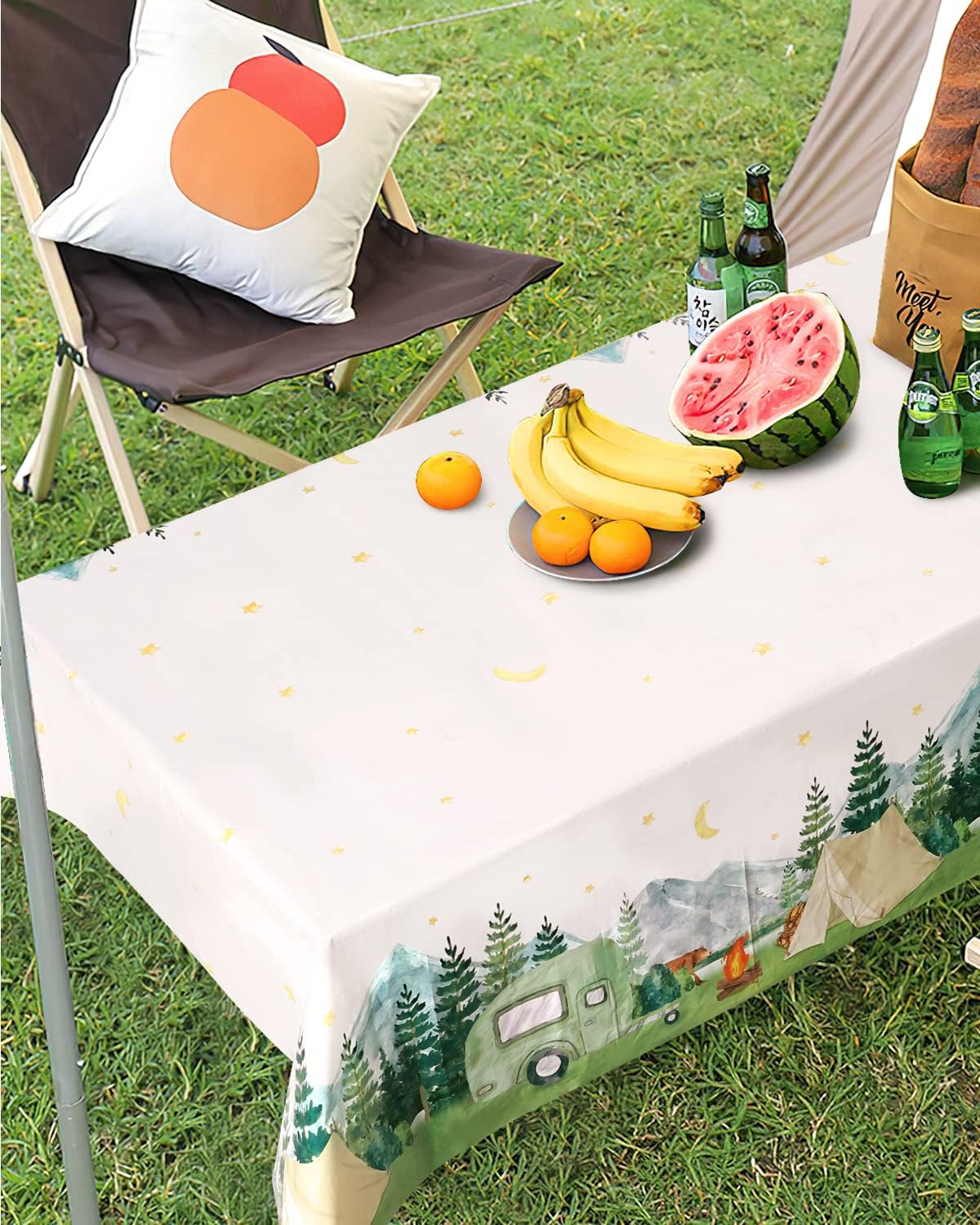 Nefelibata 3pcs Waterproof Camping Tablecloths