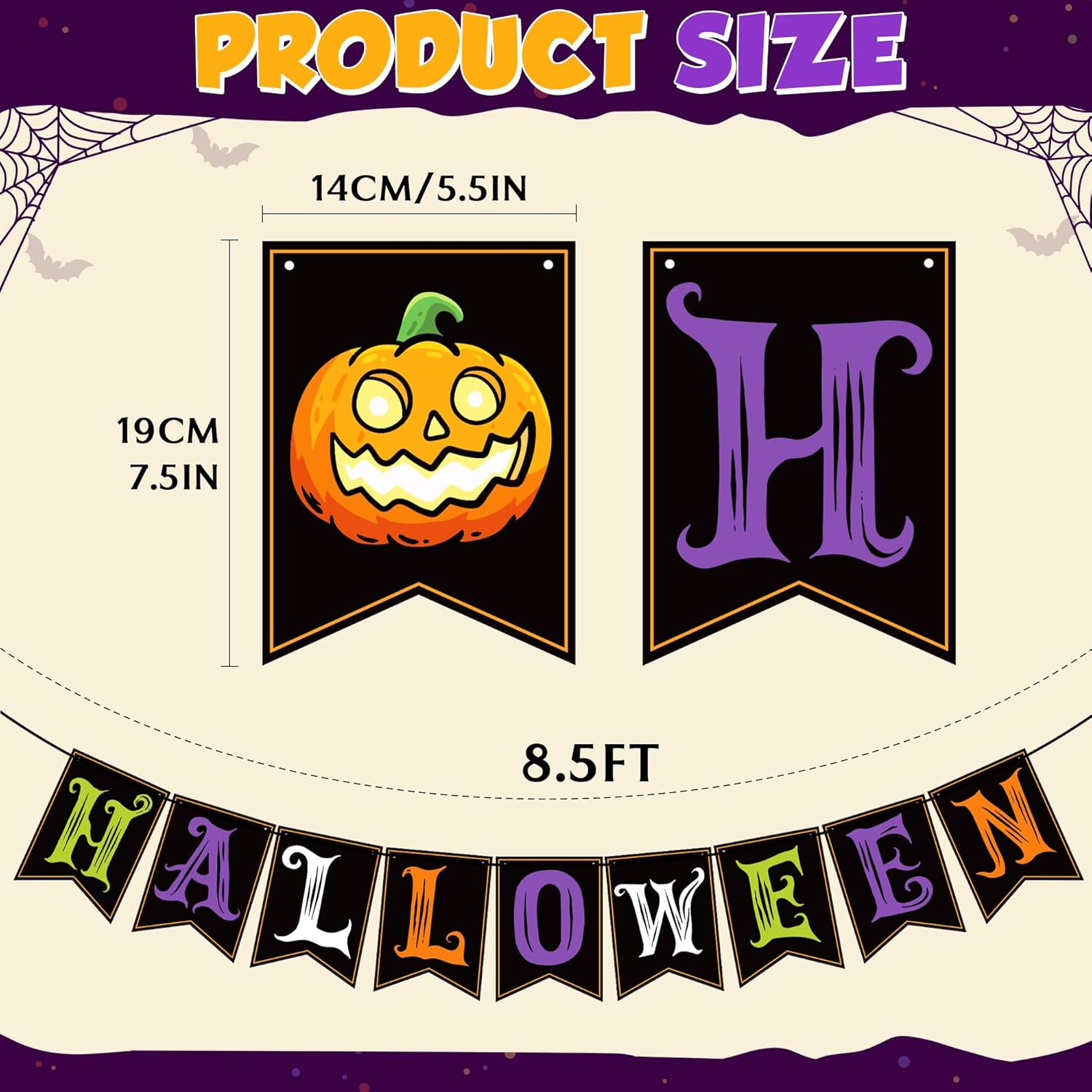 OHOME Halloween Decorations Banner