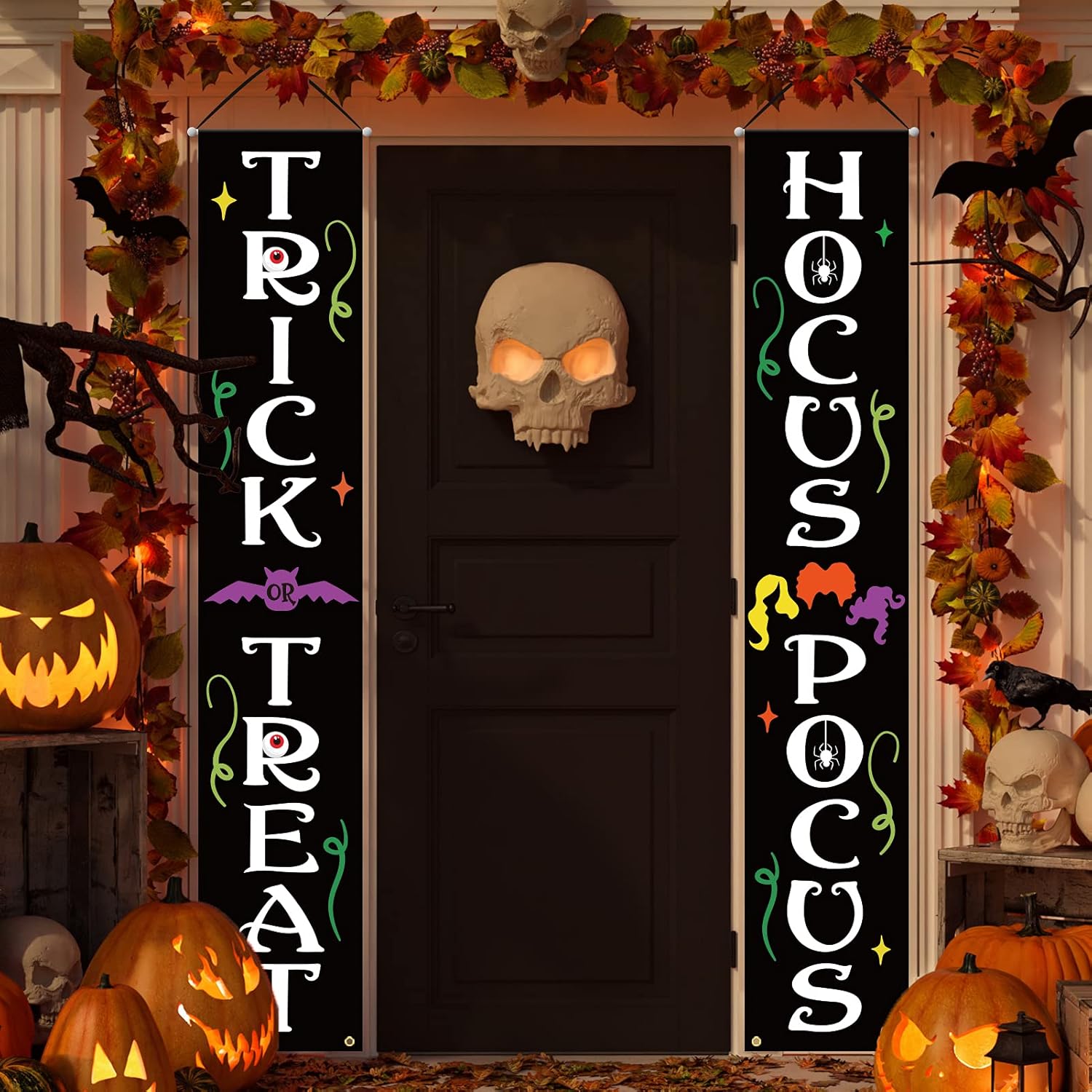DAZONGE Halloween Decorations Outdoor and Indoor Banners