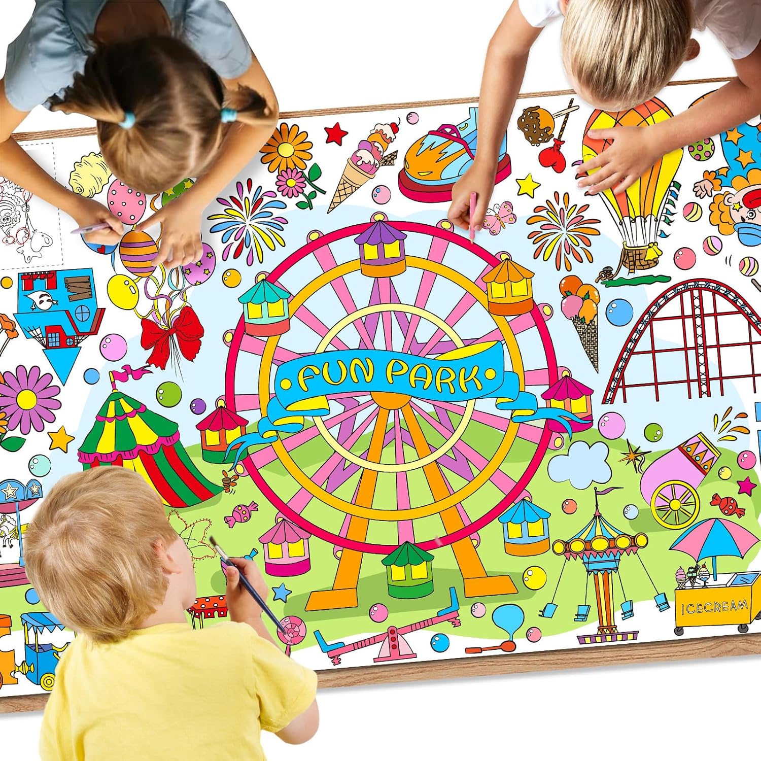 Drunze Giant Poster for Kids Fun Park Decor