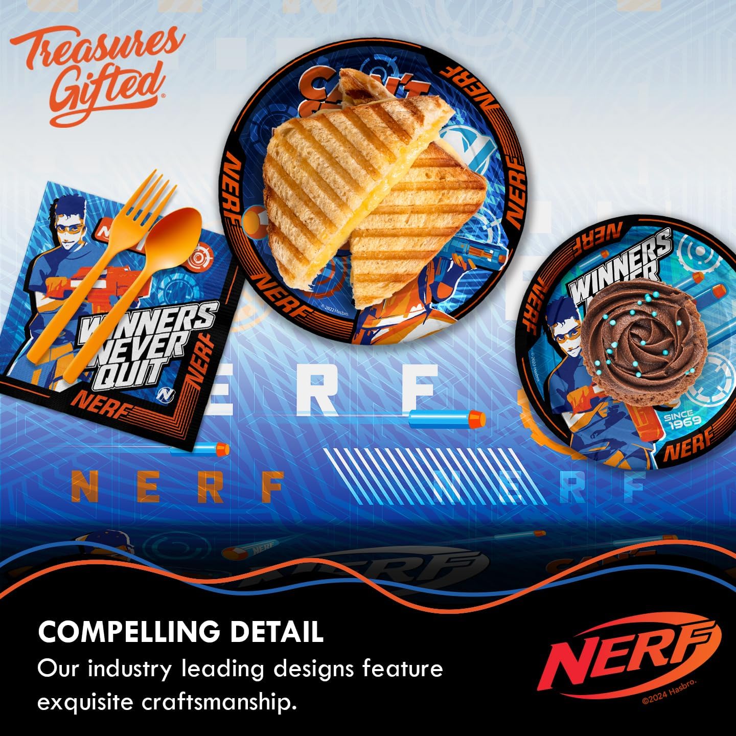 Treasures Gifted Nerf Tablecloths 54x108 In Pack of 3