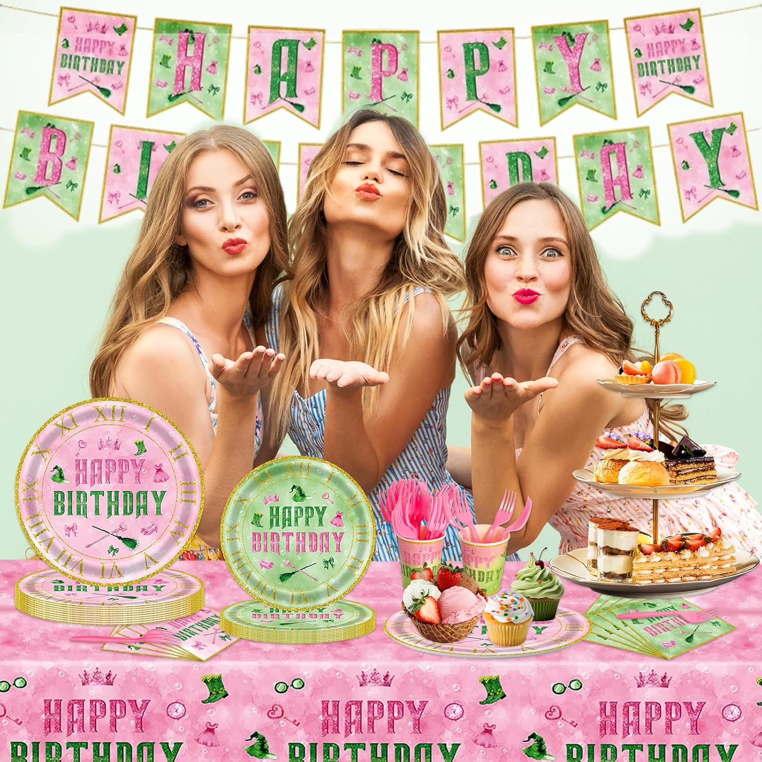 122Pcs Wicked Party Decorations Set