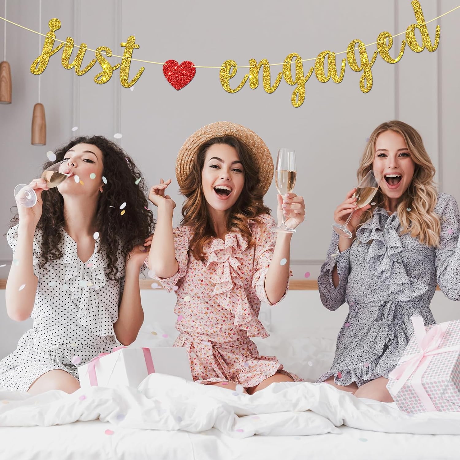 Dill-Dall Just Engaged Party Banner