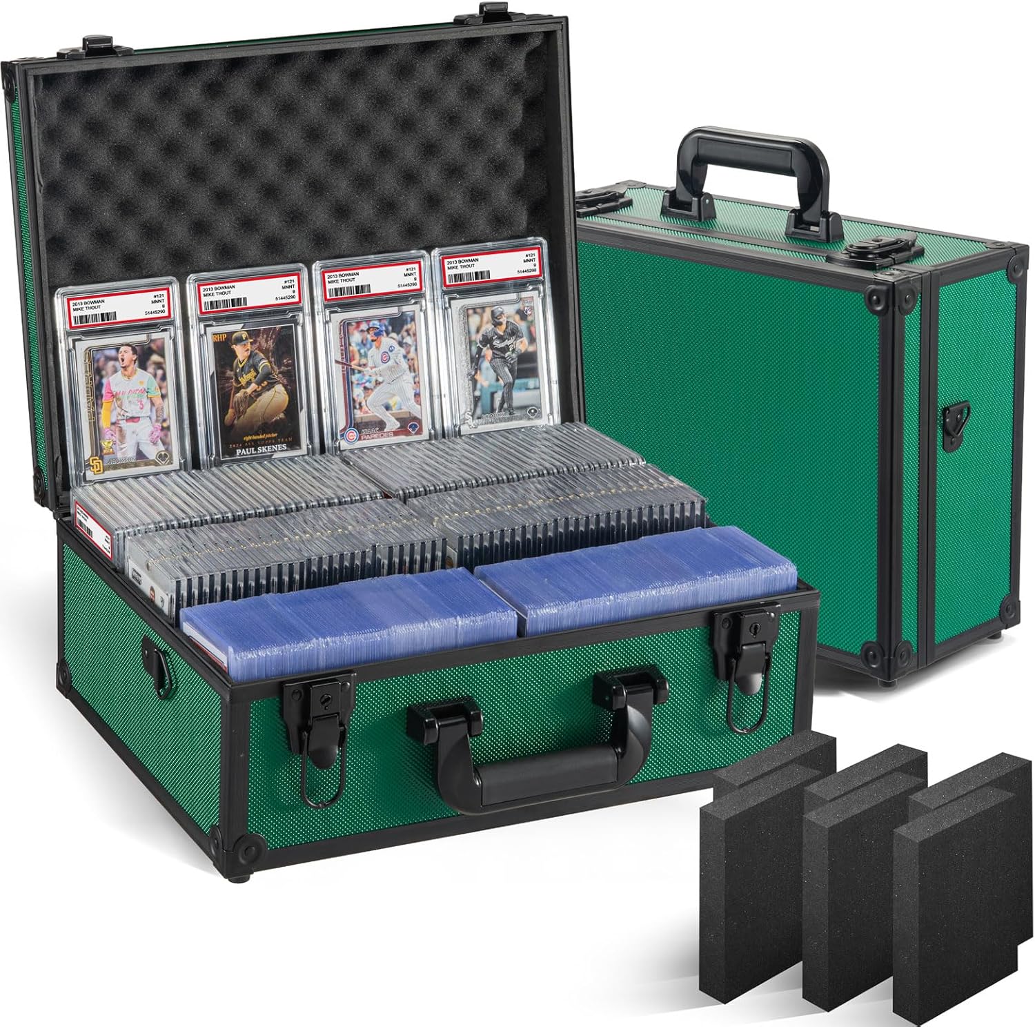 Vollicaifit Graded Card Storage Box with 6 Dividers