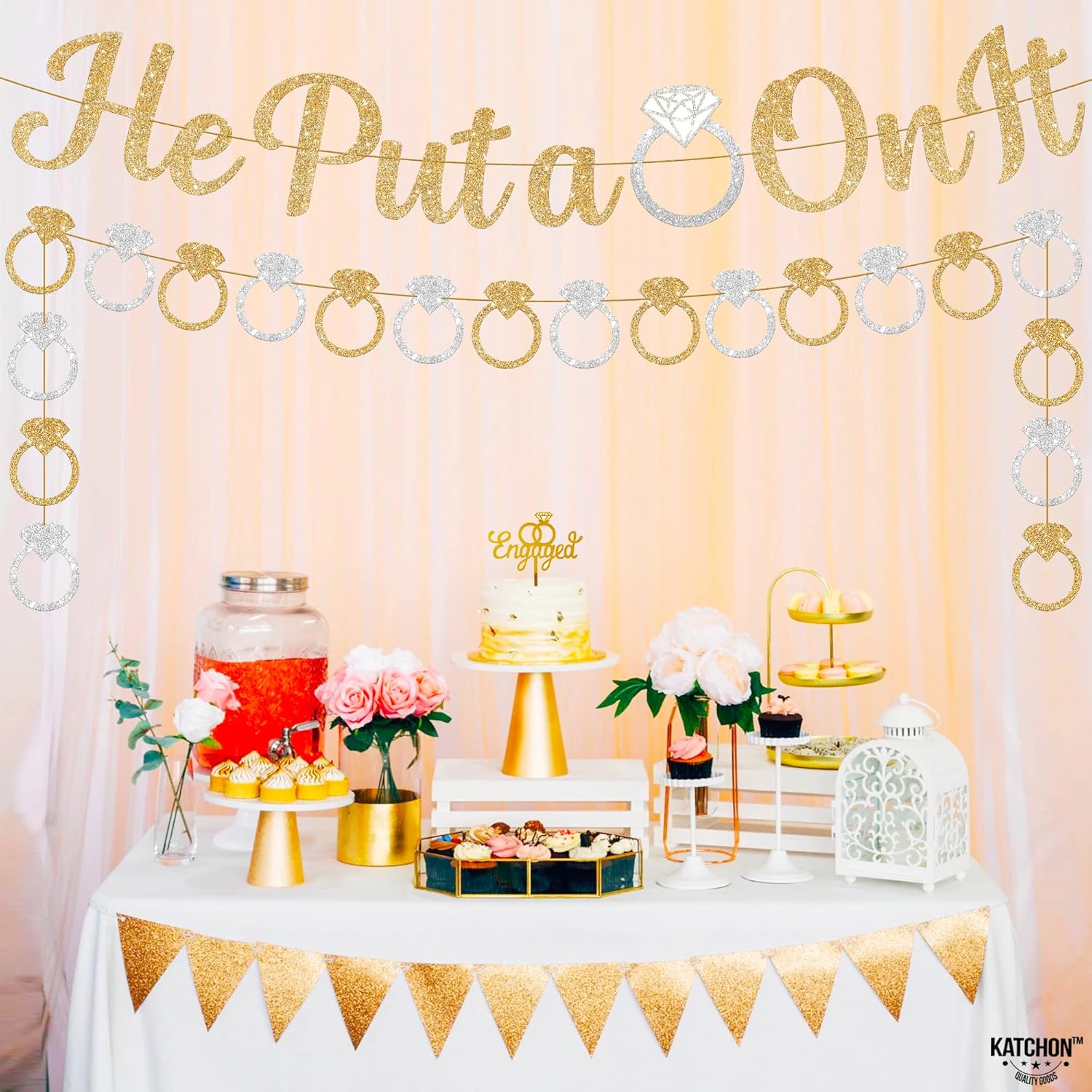 KatchOn He Put a Ring On It Banner 10 Feet