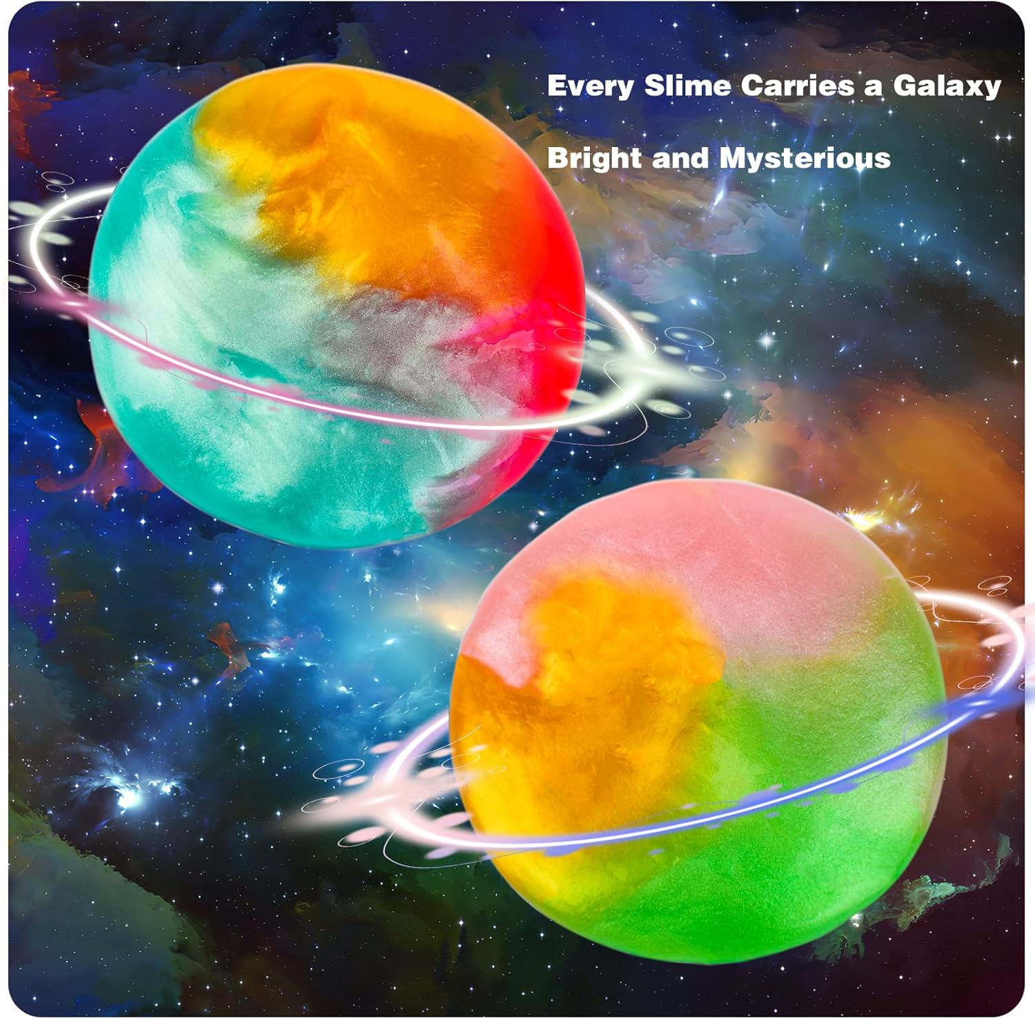 Galaxy Slime Kit 68 Pack for Kids