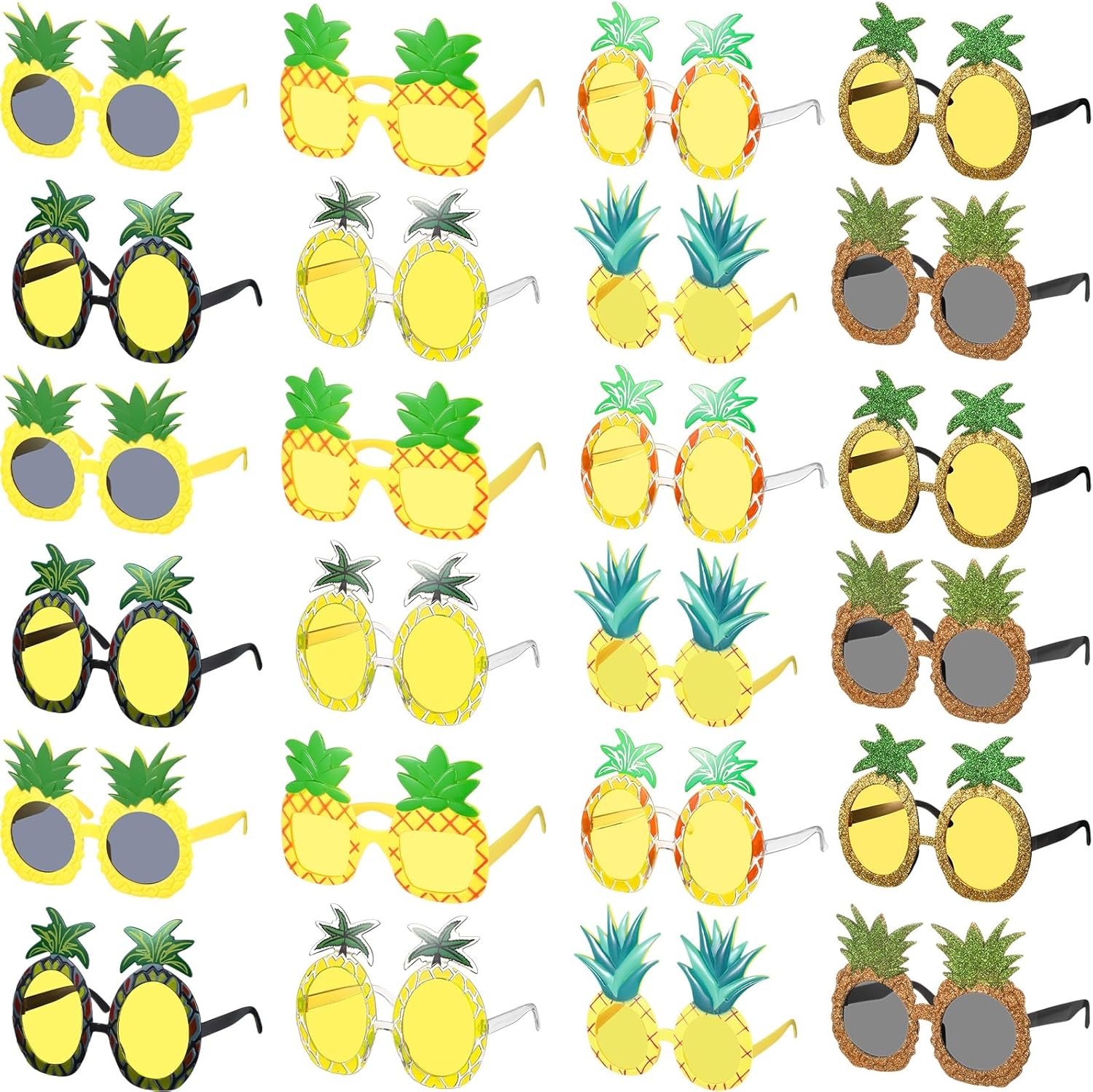 Kanayu 24 Pair Pineapple Party Sunglasses
