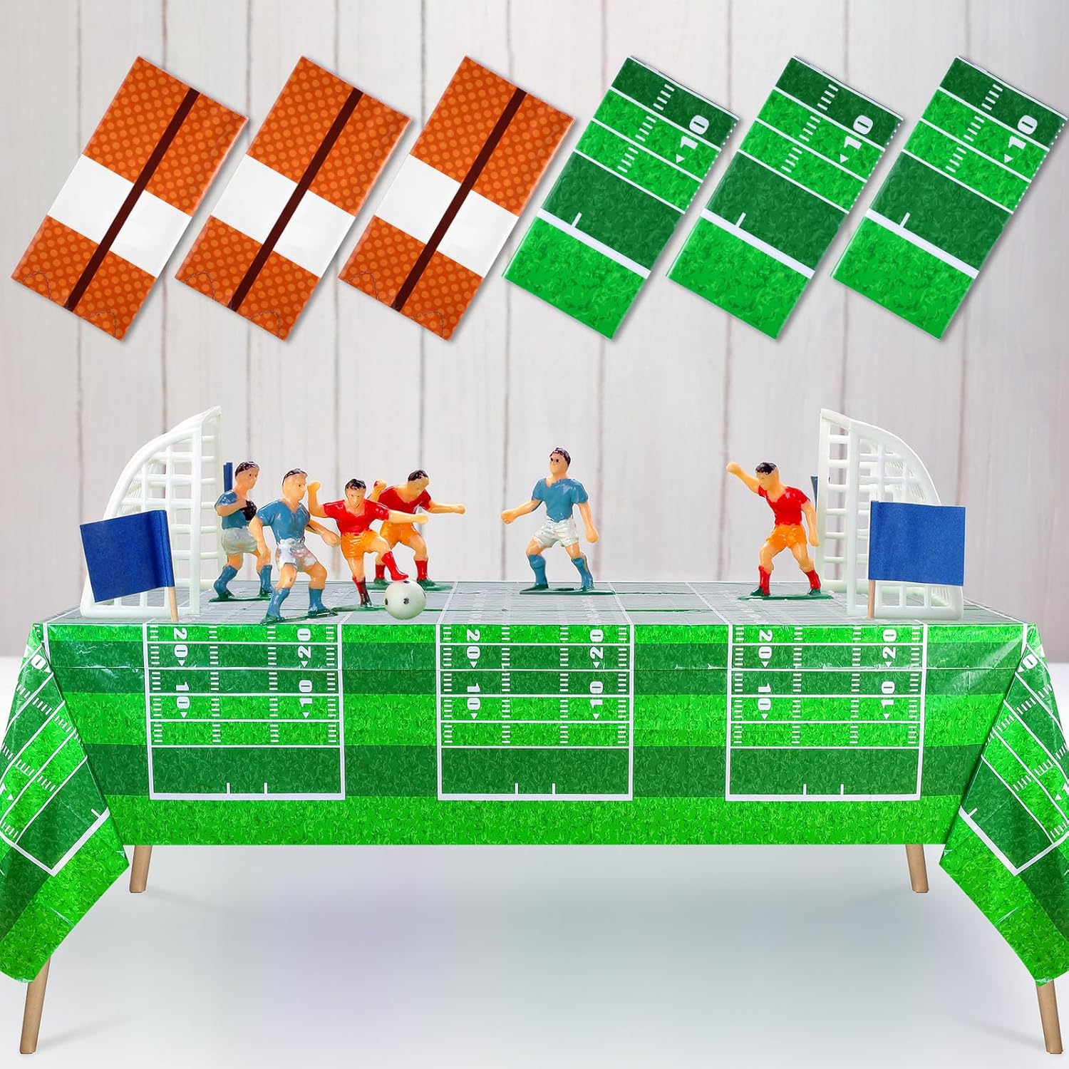Mixweer Football Theme Tablecloths 54x108in