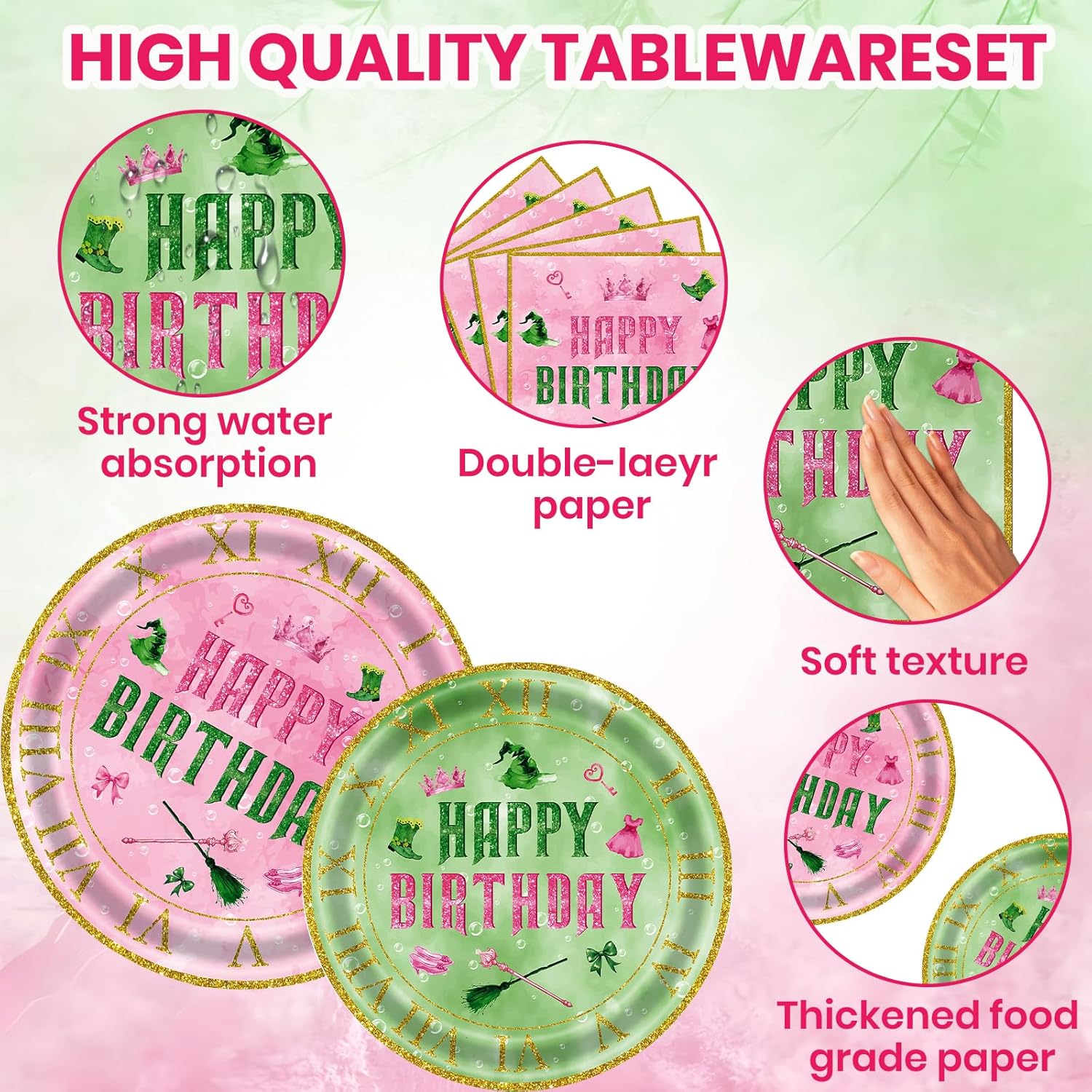 122Pcs Wicked Party Decorations Set
