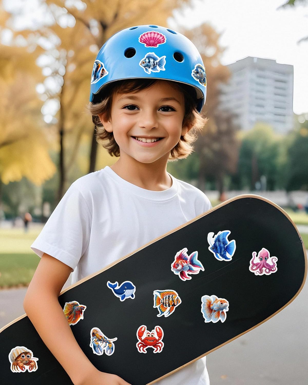 Ocean Animal Stickers for Kids 100 Pcs Waterproof