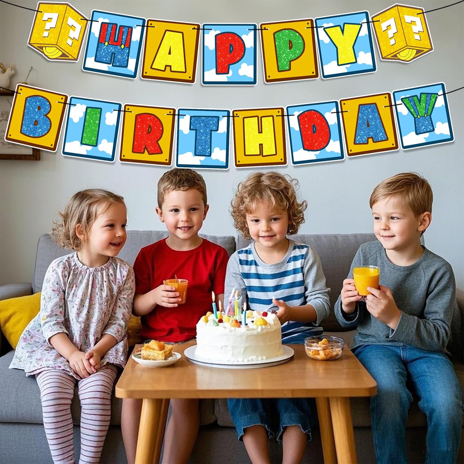 Pre-Strung Game Bro Birthday Banner for Gaming Lovers
