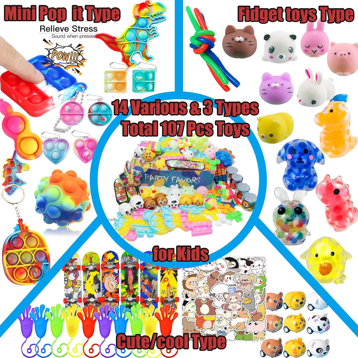 Leeche Premium Party Favors Toy Pack for Kids