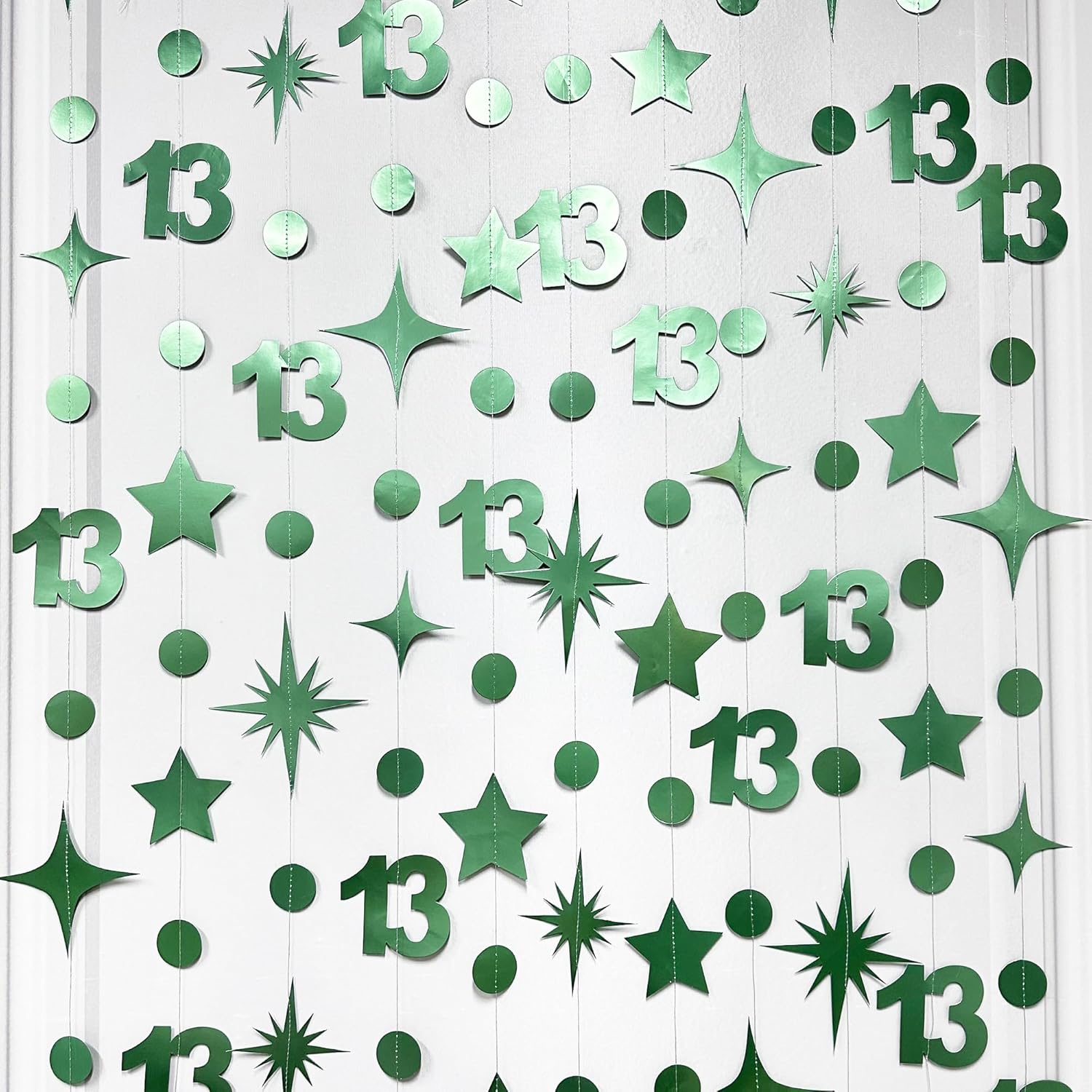 Sage Green 13th Birthday Garland Decorations