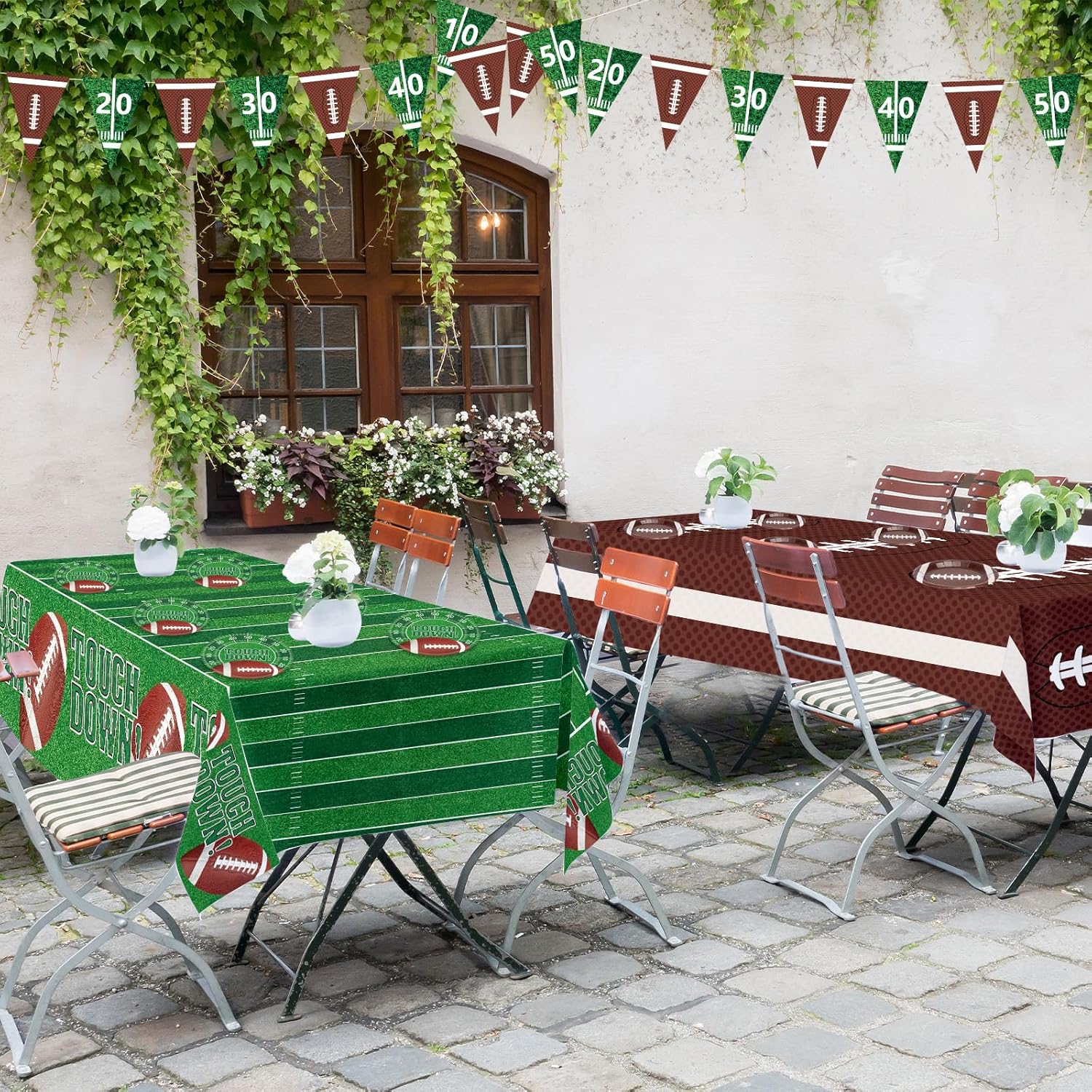 Football Party Decorations 2 Pack Tablecloth