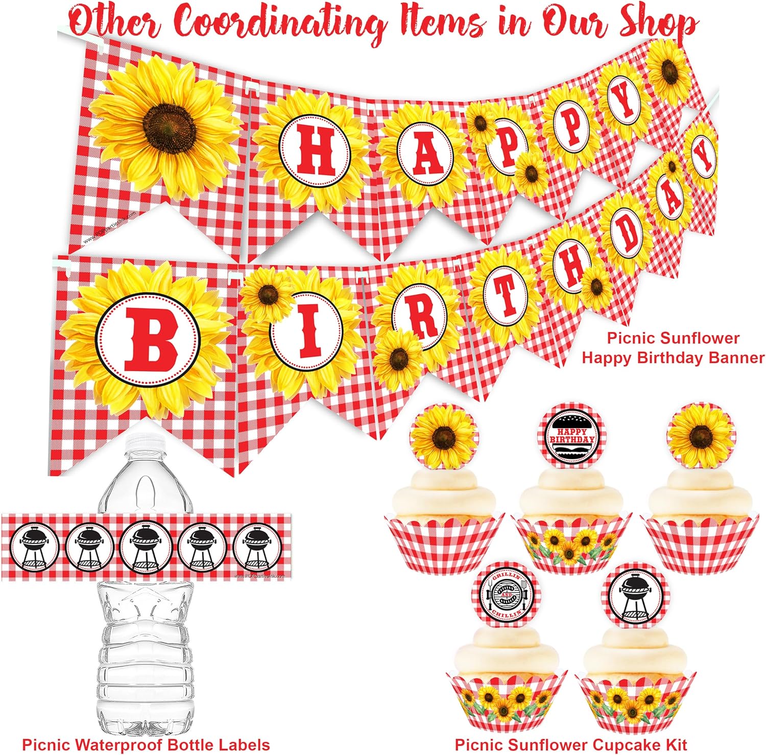 I Do BBQ Banner with Heart and BBQ Decor