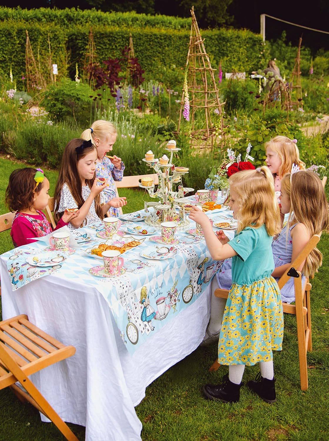 Alice in Wonderland Party Decorations for 16 Guests