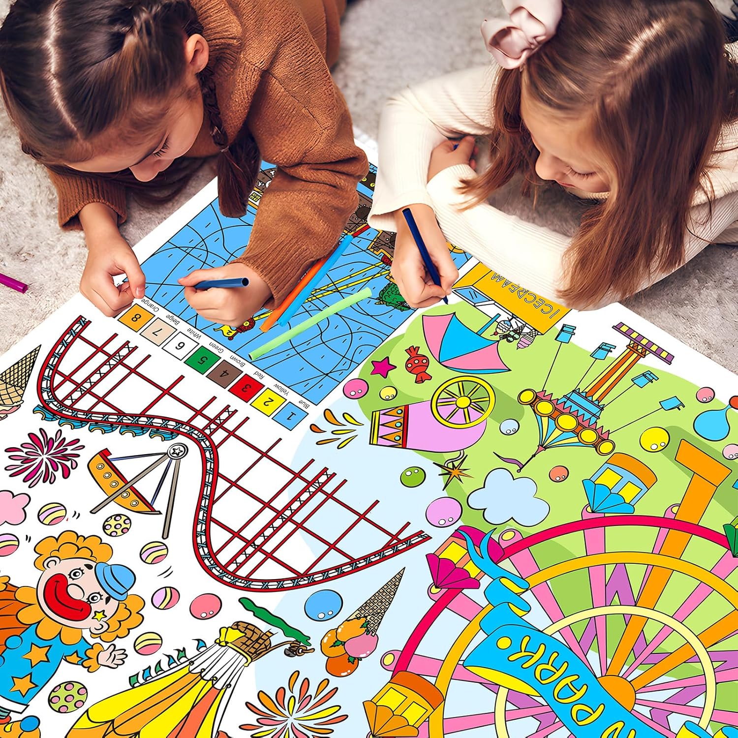 Drunze Giant Poster for Kids Fun Park Decor