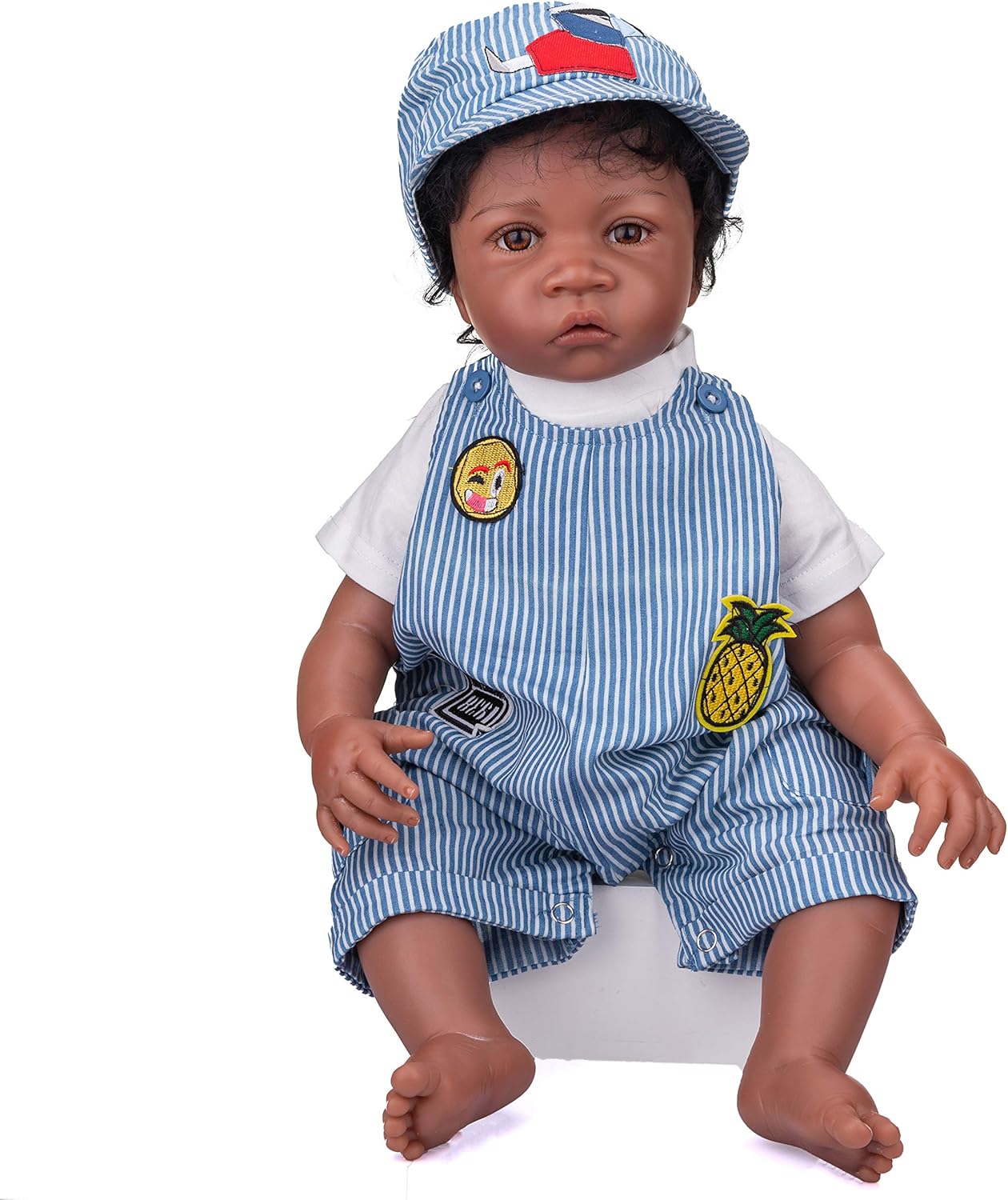 Angelbaby 24 Inch Black Reborn Toddler Boy Doll