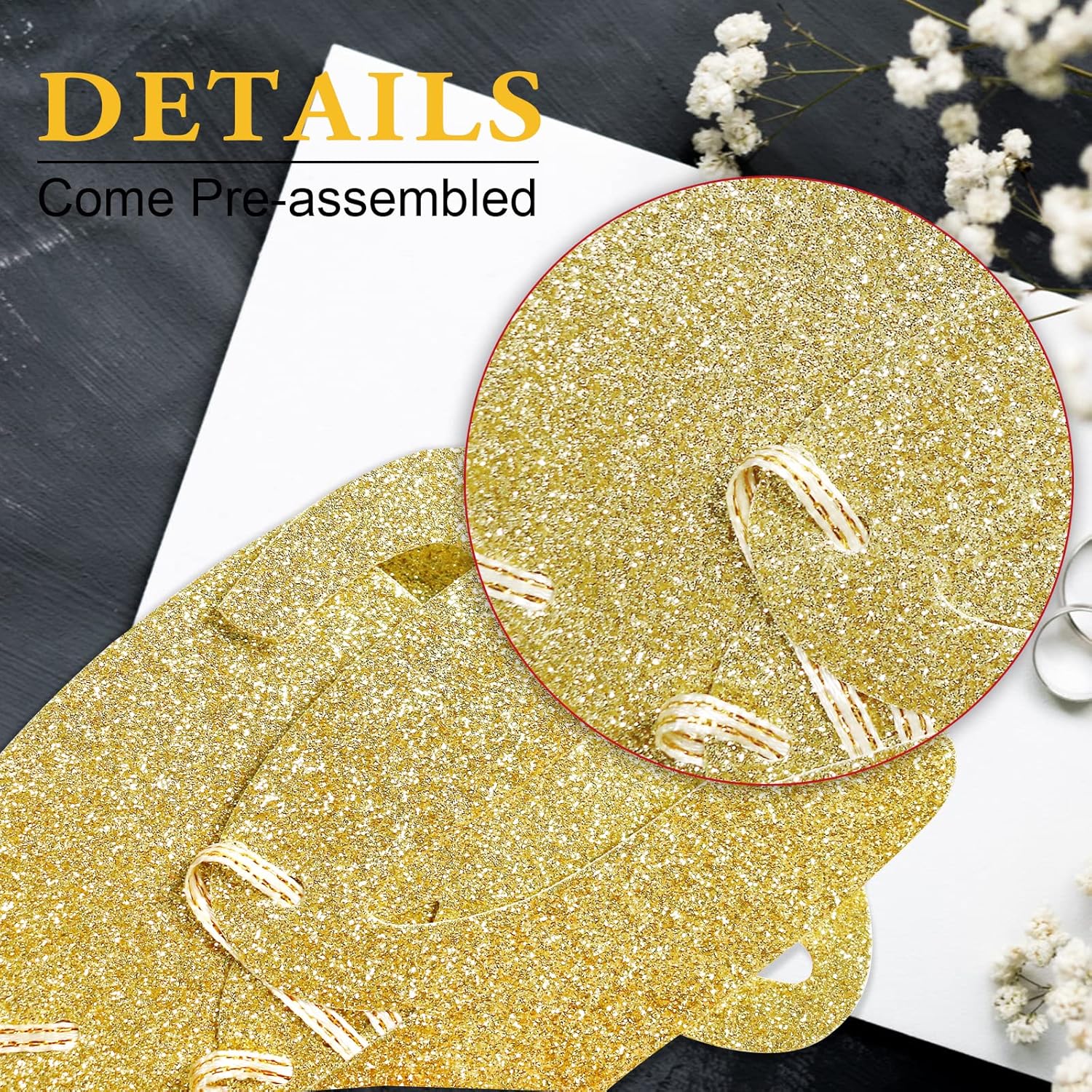 He Asked She Said Yes Gold Glitter Banner Wedding Decor