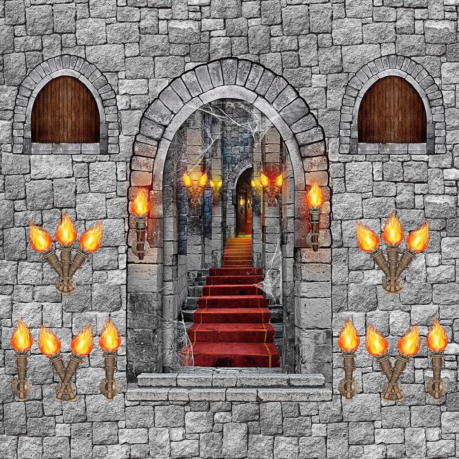 Tallew Medieval Party Decor Pack 13pcs Castle Theme