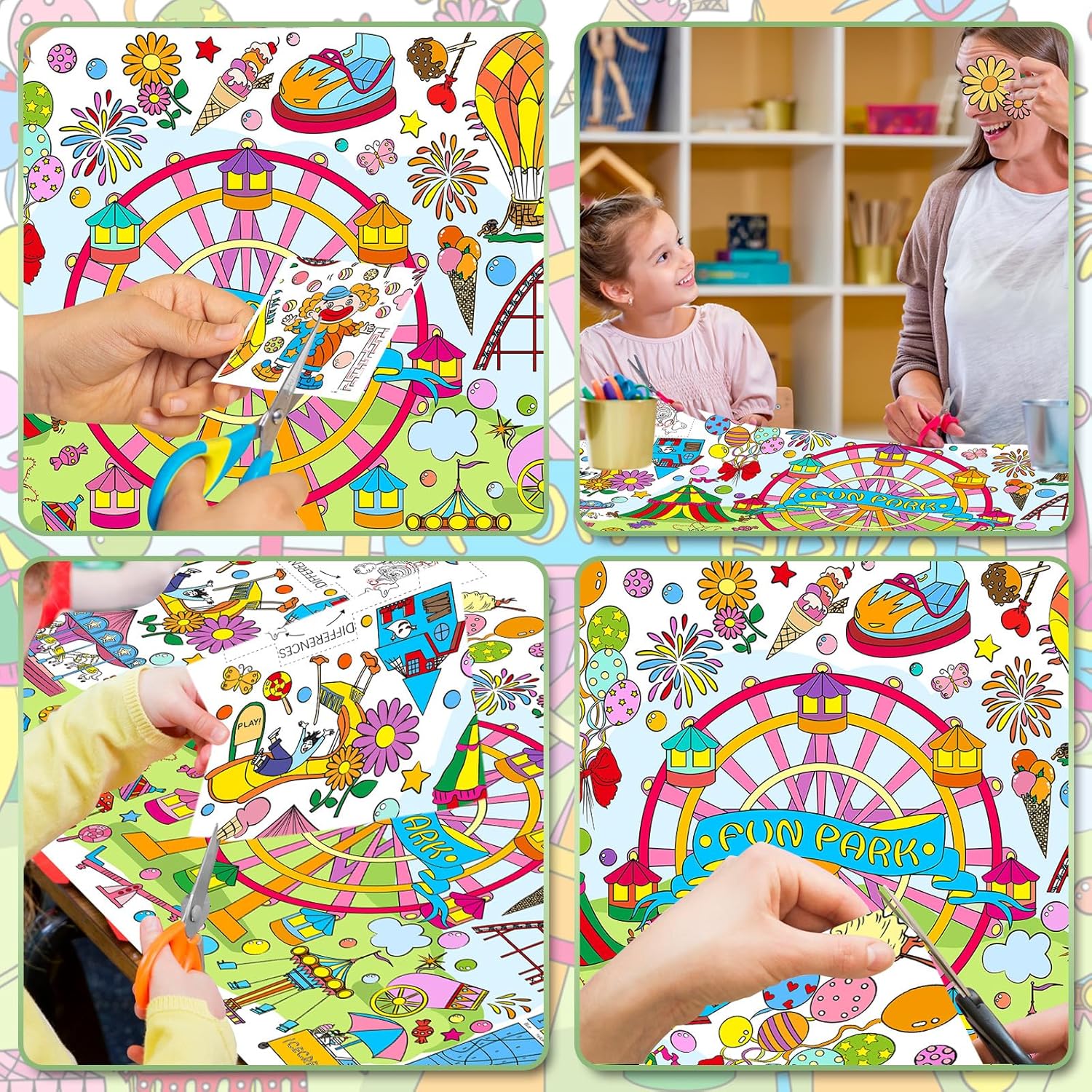 Drunze Giant Poster for Kids Fun Park Decor