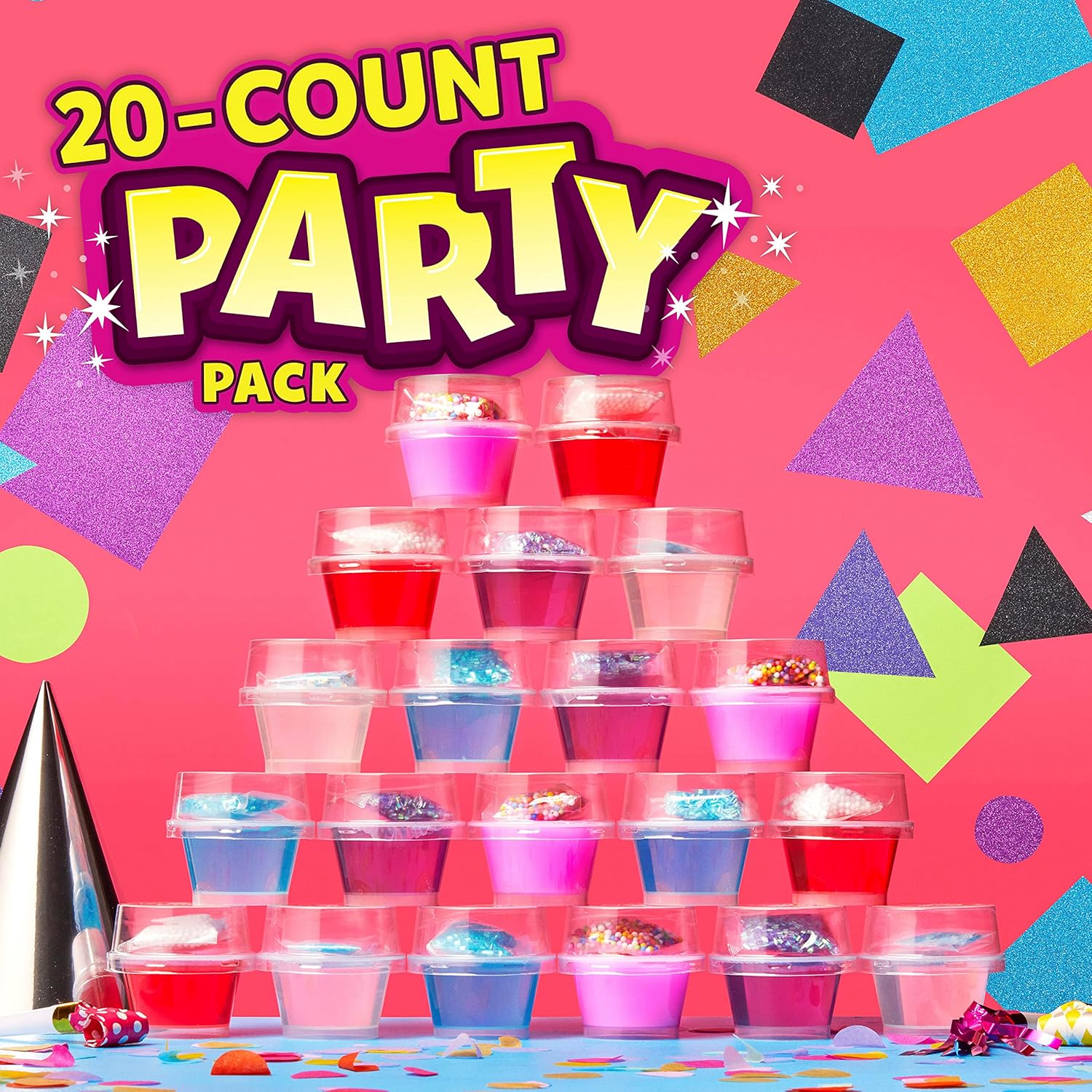 Elmers Gue Premade Slime Party Pack 20 Count