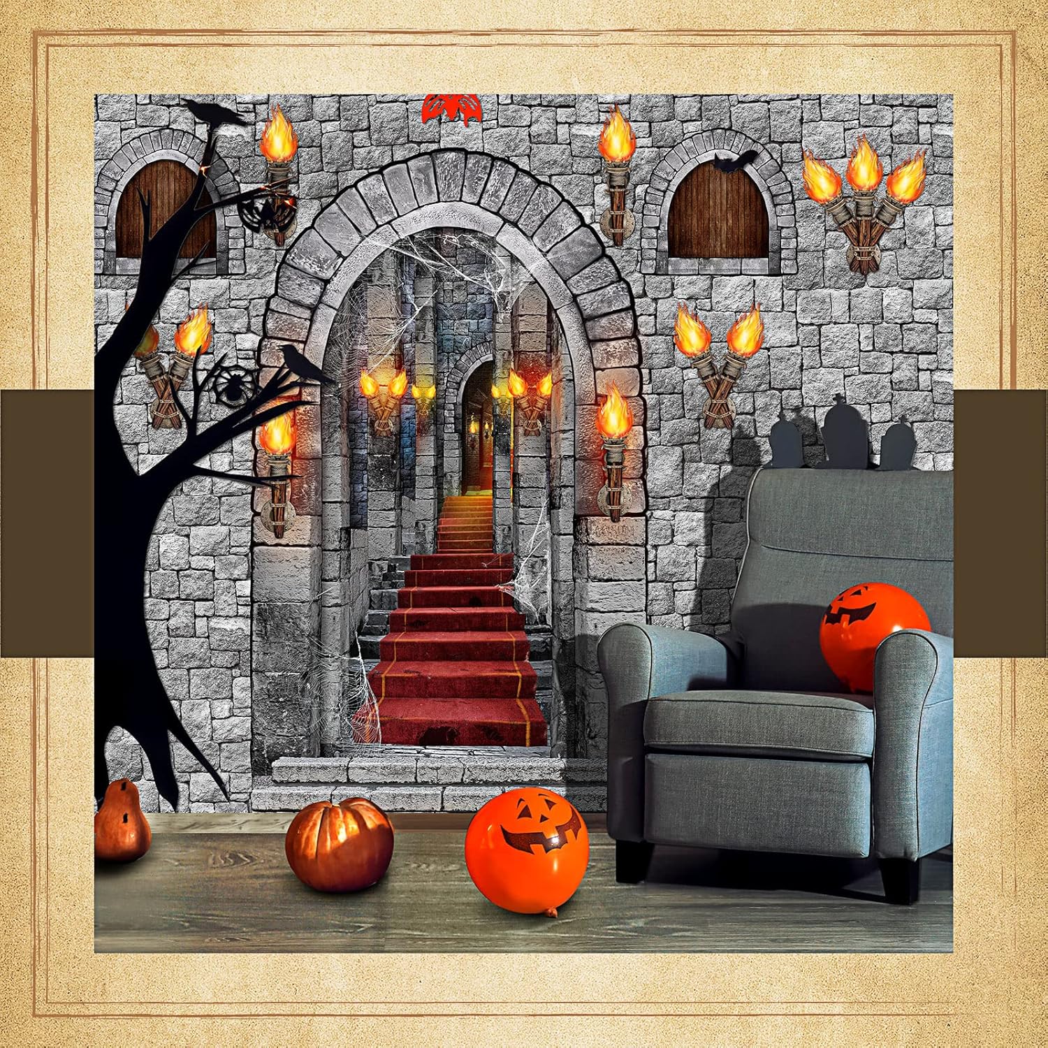Tallew Medieval Party Decor Pack 13pcs Castle Theme