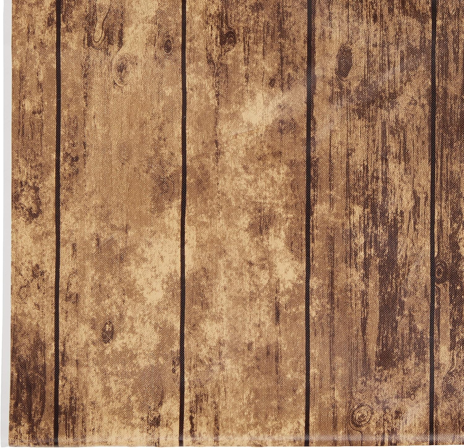 Creative Converting 329655 Wood Grain Plastic Tablecloth