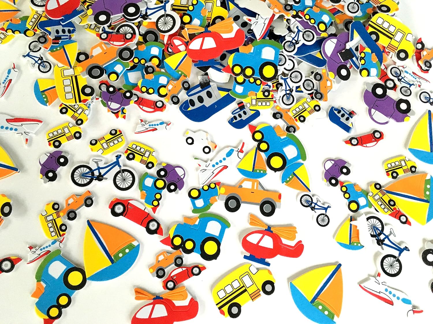 Playscene Transportation Self Adhesive Stickers 500 Piece Pack