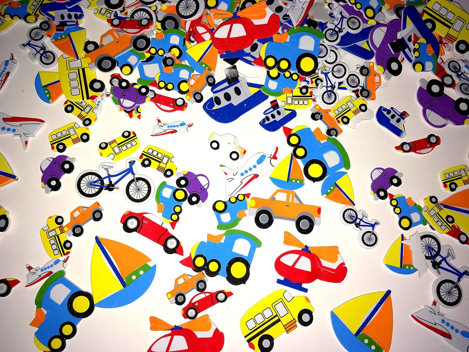 Playscene Transportation Self Adhesive Stickers 500 Piece Pack