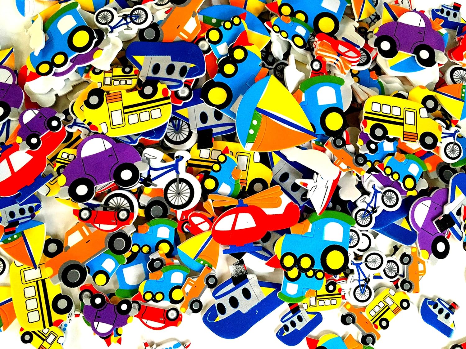 Playscene Transportation Self Adhesive Stickers 500 Piece Pack